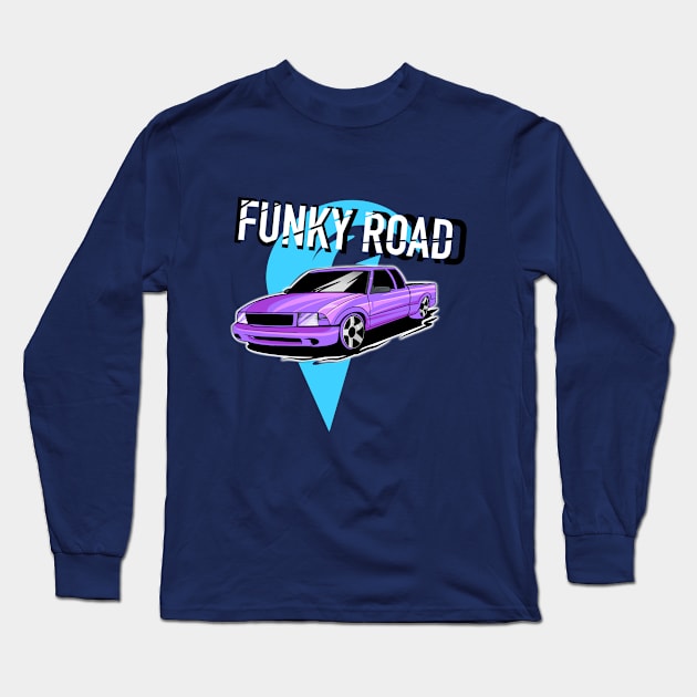 Funky road Long Sleeve T-Shirt by RYZWORK